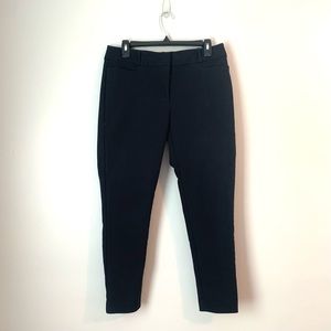 LOFT Curvy Skinny Ankle Pant - Black (Size 6)